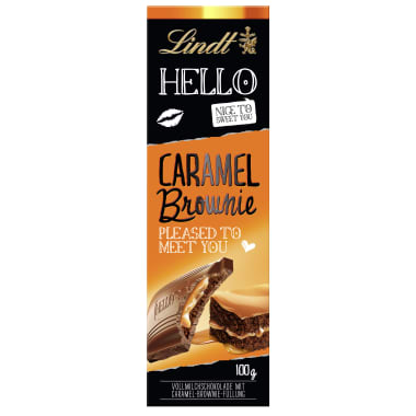 Lindt Schokolade Hello Caramel-Brownie