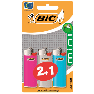 BIC Feuerzeuge Mini 2+1 J25