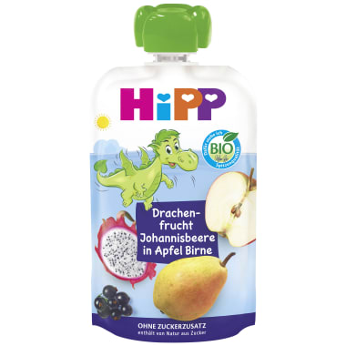 Hipp Hippis Drachenfrucht-Johannisbeere-Apfel-Birne