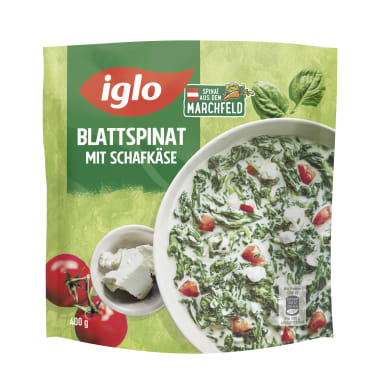 Iglo Blattspinat mit Schafskäse