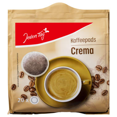 Jeden Tag Kaffeepads Crema 20er-Packung