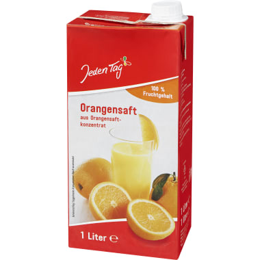 Jeden Tag Orangensaft 100% 1,0 Liter