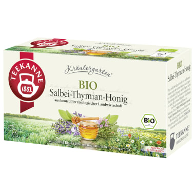 Teekanne Kräutergarten Salbei-Thymian-Honig