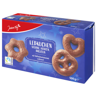 Jeden Tag Herzen/Sterne/Brezeln Vollmilch