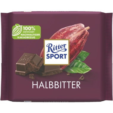 Ritter Sport Schokolade Bunte Vielfalt Halbbitter
