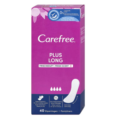 Carefree Slipeinlagen Plus Long Frischeduft 40er-Packung