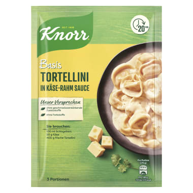 Knorr Basis Tortellini in Käse-Rahm Sauce