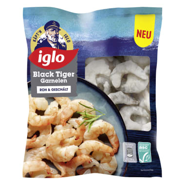 Iglo ASC Black Tiger Garnelen