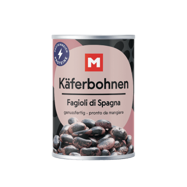 M Dampfgegarte Käferbohnen Konserve