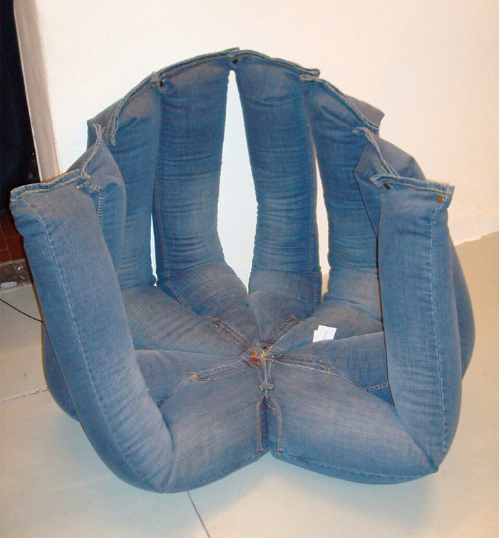 Kursi Celana Jeans Ide Unik Tak Biasa