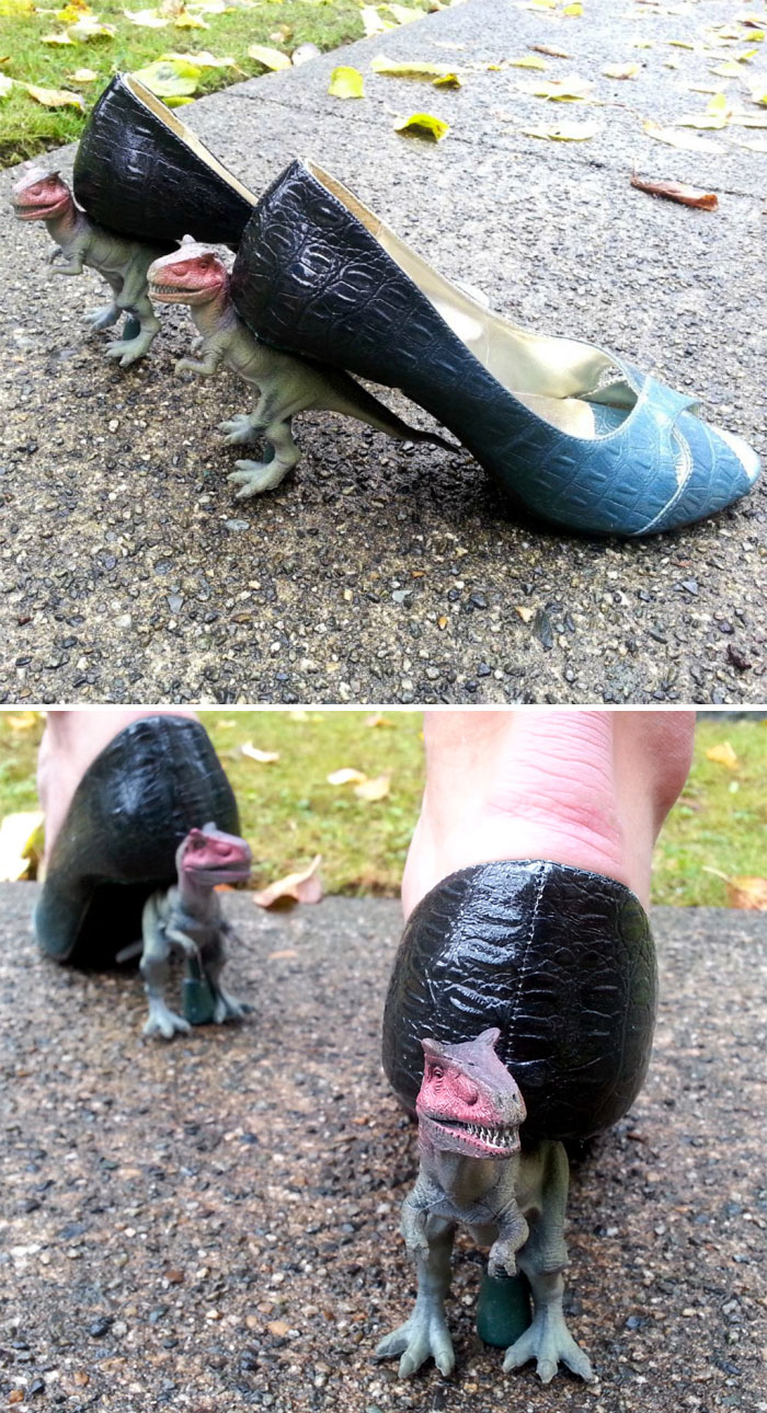 T-rex Heels Ide Unik Tak Biasa