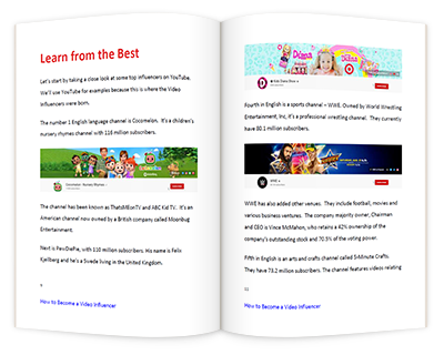 Video Influencer Open Pages Image