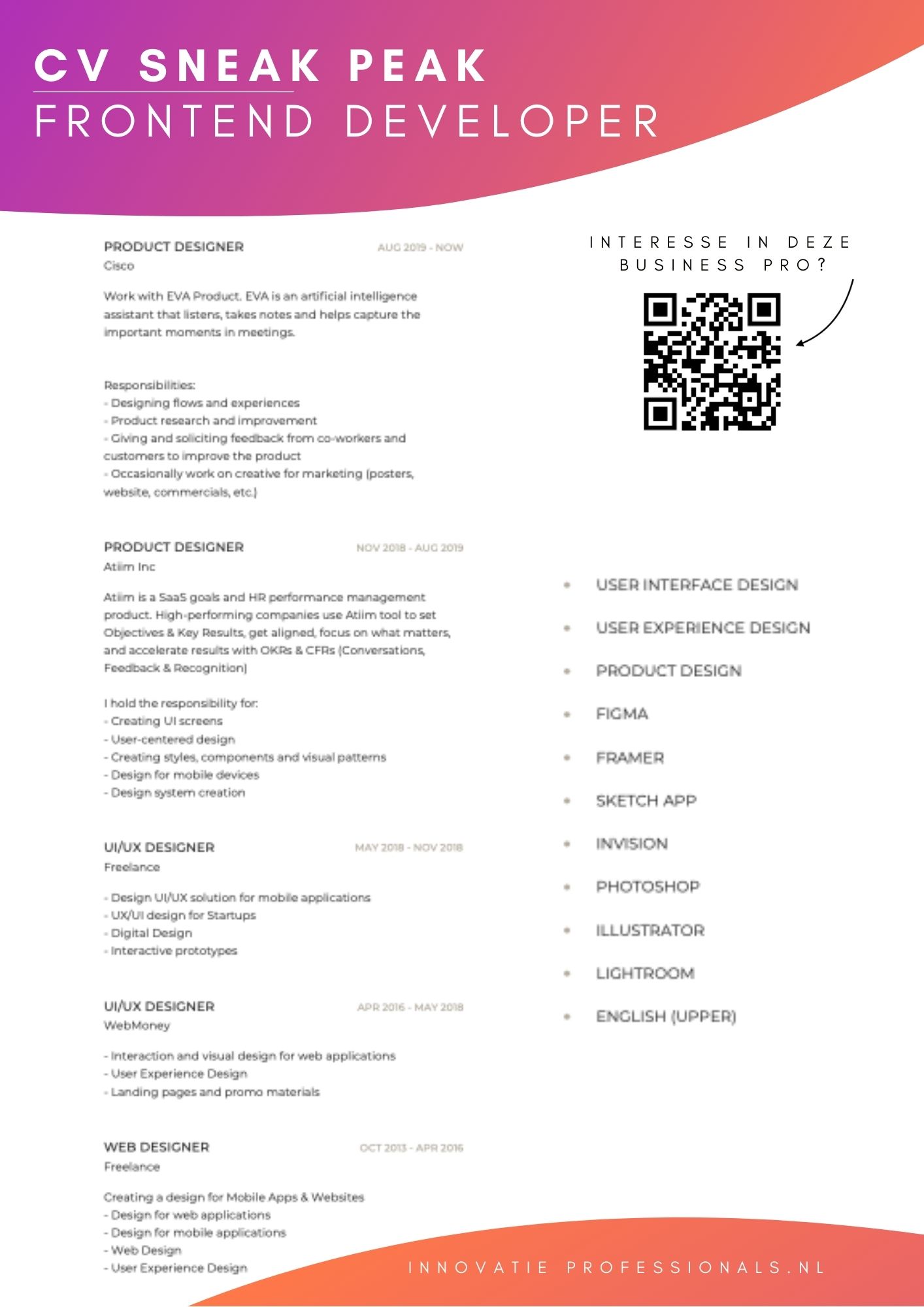 FRONTEND DEVELOPER