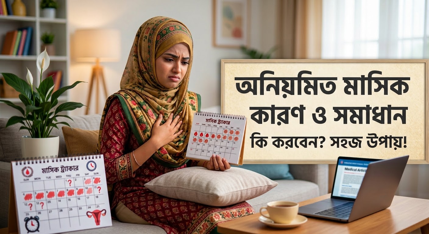 অনিয়মিত মাসিক: কারণ, লক্ষণ ও হোমিওপ্যাথিক চিকিৎসা বিশ্লেষণ