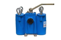 STR-D-53-010-N-150-CI Duplex Filterhousing,100µm strainer, 1" NPT BTX