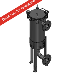 Filter bag Housings Size 1, 304, DN 50, Sandblasting glass beads