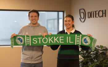 Ditech supports local sports and the new sports hall in Stokke