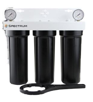 Triple Filter Housing System 20" 3/4" in / out, EFHS-PK-3-20-3/4