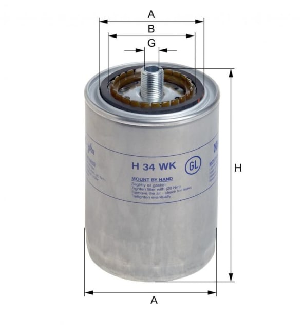 Fuel Filter, Spin-on