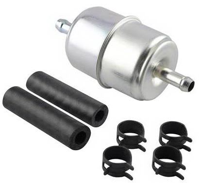In-Line Fuel Filter w/clamps and hoses