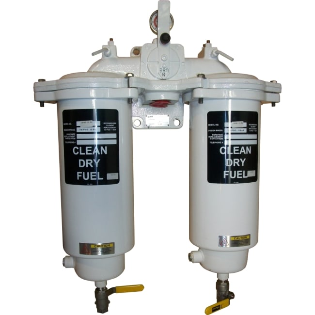 DFBO-14 Duplex 14" Fuel Marine Filter, 25 µm