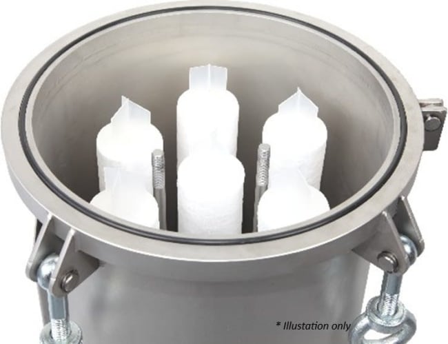 Industrial multi-cartridge filter housing
