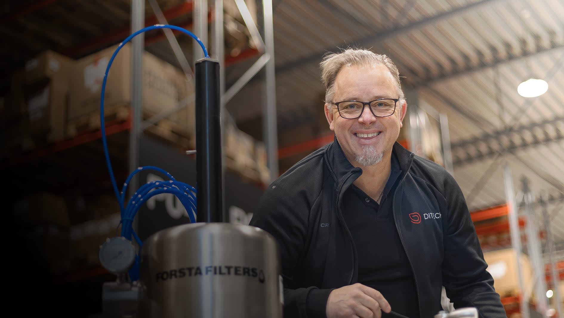 Automatisk selvrensende filter