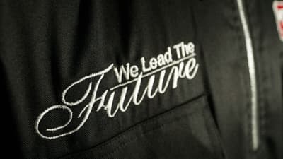 Right Pocket 'We Lead The Future' Emblem - Supporting View detail