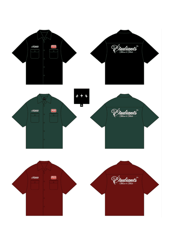 Phase 1: Initial button workshirt mockup design sketch