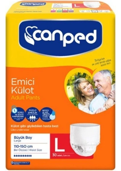 Image 1 of a product Canped Emici Külot Large 30 Adet