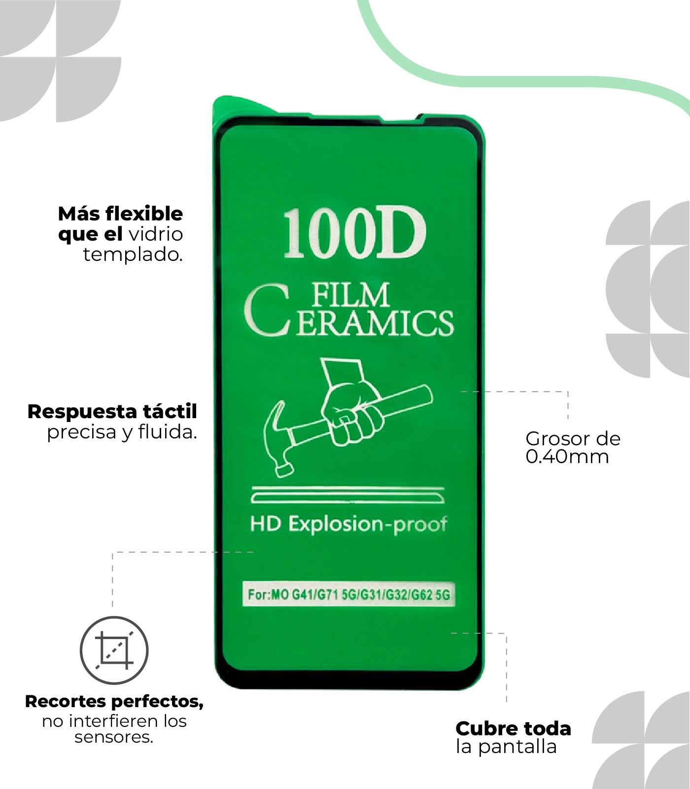 Vidrio Cerámico 100D