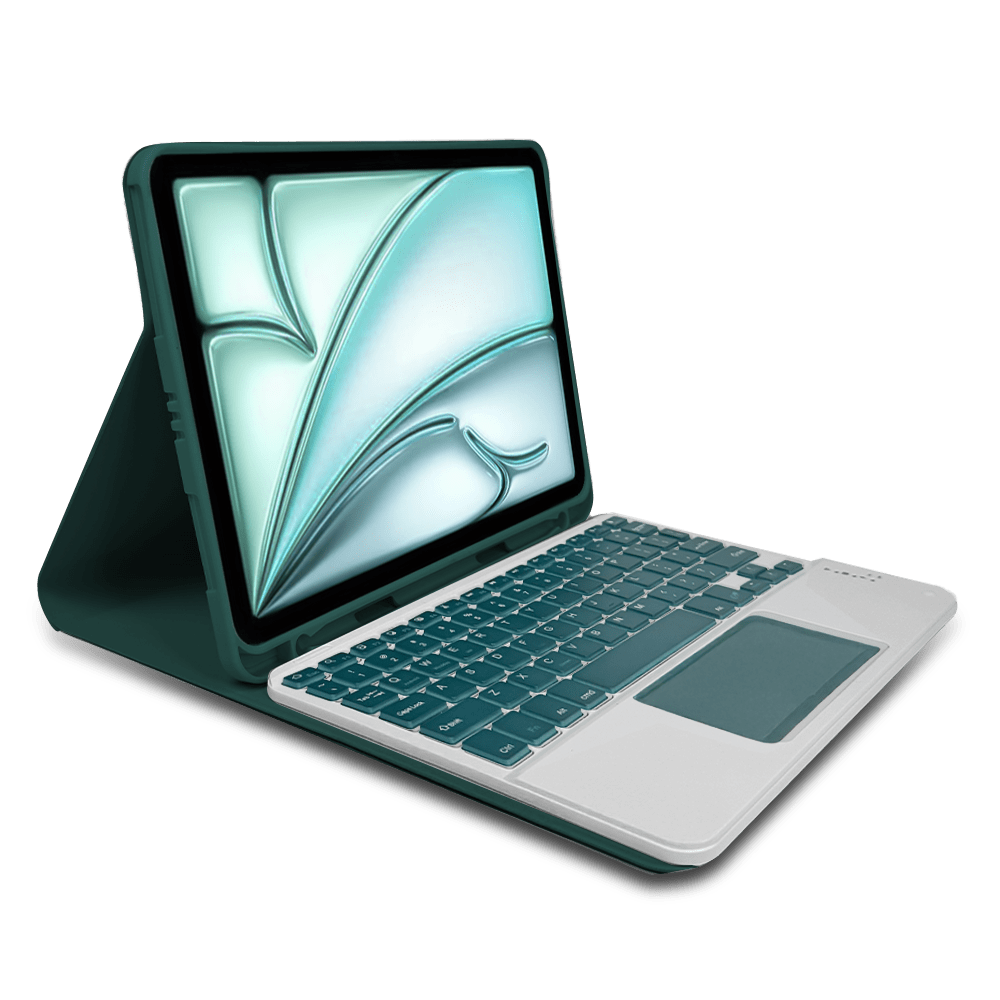 Smart Case con Teclado Bluetooth y Touchpad - SMARTCASE IP 10.9/11 TC + PAD GREEN