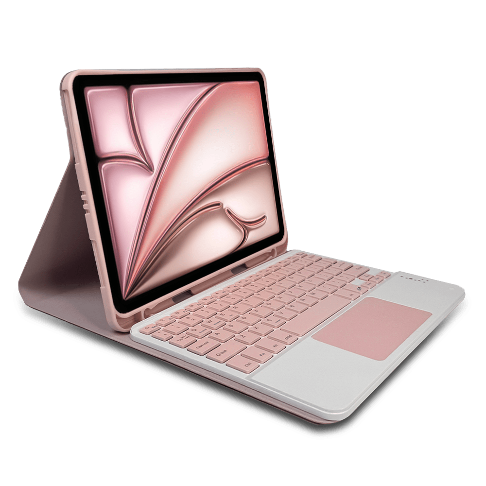 Smart Case con Teclado Bluetooth y Touchpad - SMARTCASE IP 10.9/11 TC + PAD PINK