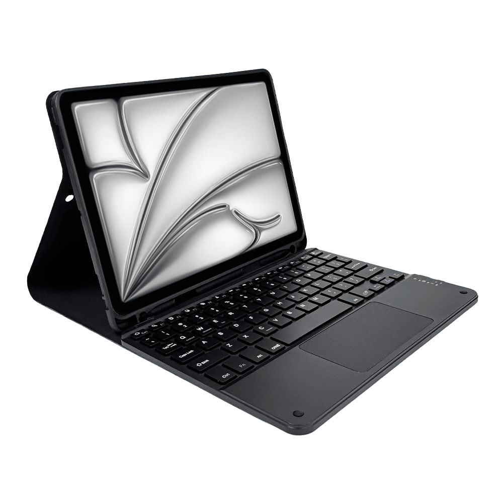 Smart Case con Teclado Bluetooth y Touchpad - SMARTCASE IP 9.7 TC + PAD BLACK