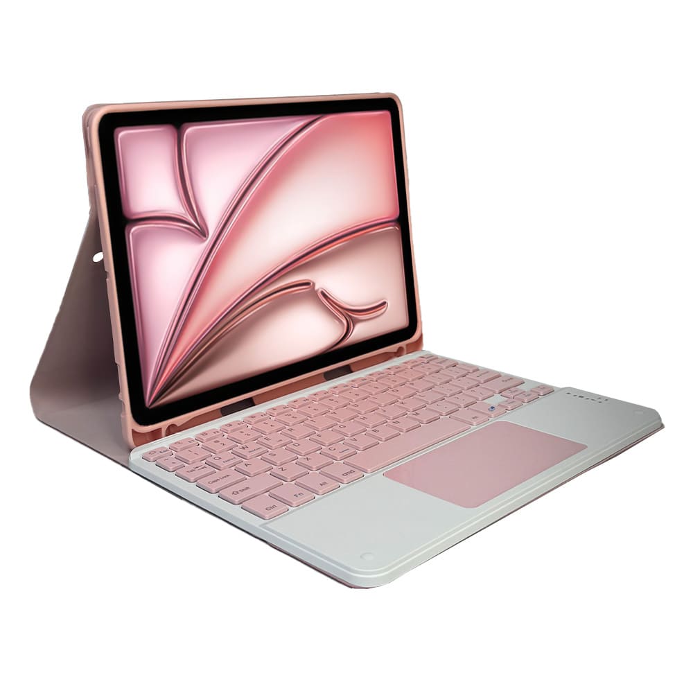 Smart Case con Teclado Bluetooth y Touchpad - SMARTCASE IP 9.7 TC + PAD PINK