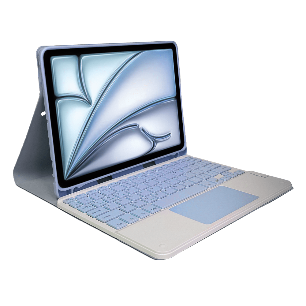 Smart Case con Teclado Bluetooth y Touchpad - SMARTCASE IP 9.7 TC + PAD PURPLE