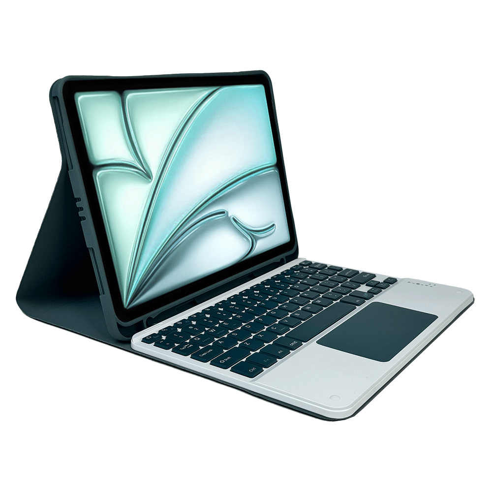 Smart Case con Teclado Bluetooth y Touchpad - SMARTCASE IP AIR 4/5 10.9 / AIR6(2024) TC + PAD GREEN