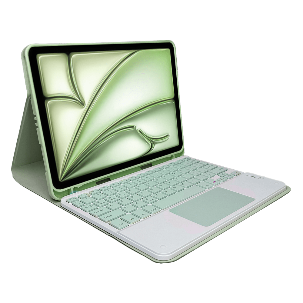 Smart Case con Teclado Bluetooth y Touchpad - SMARTCASE IP AIR 4/5 10.9 / AIR6(2024) TC + PAD MINT