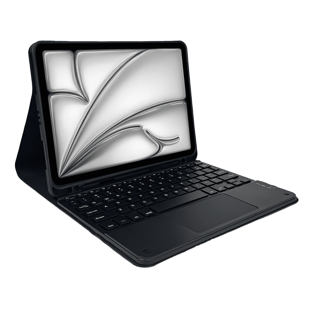 Smart Case con Teclado Bluetooth y Touchpad - SMARTCASE IP AIR 4/5 10.9 / AIR6(2024) TC + PAD BLACK
