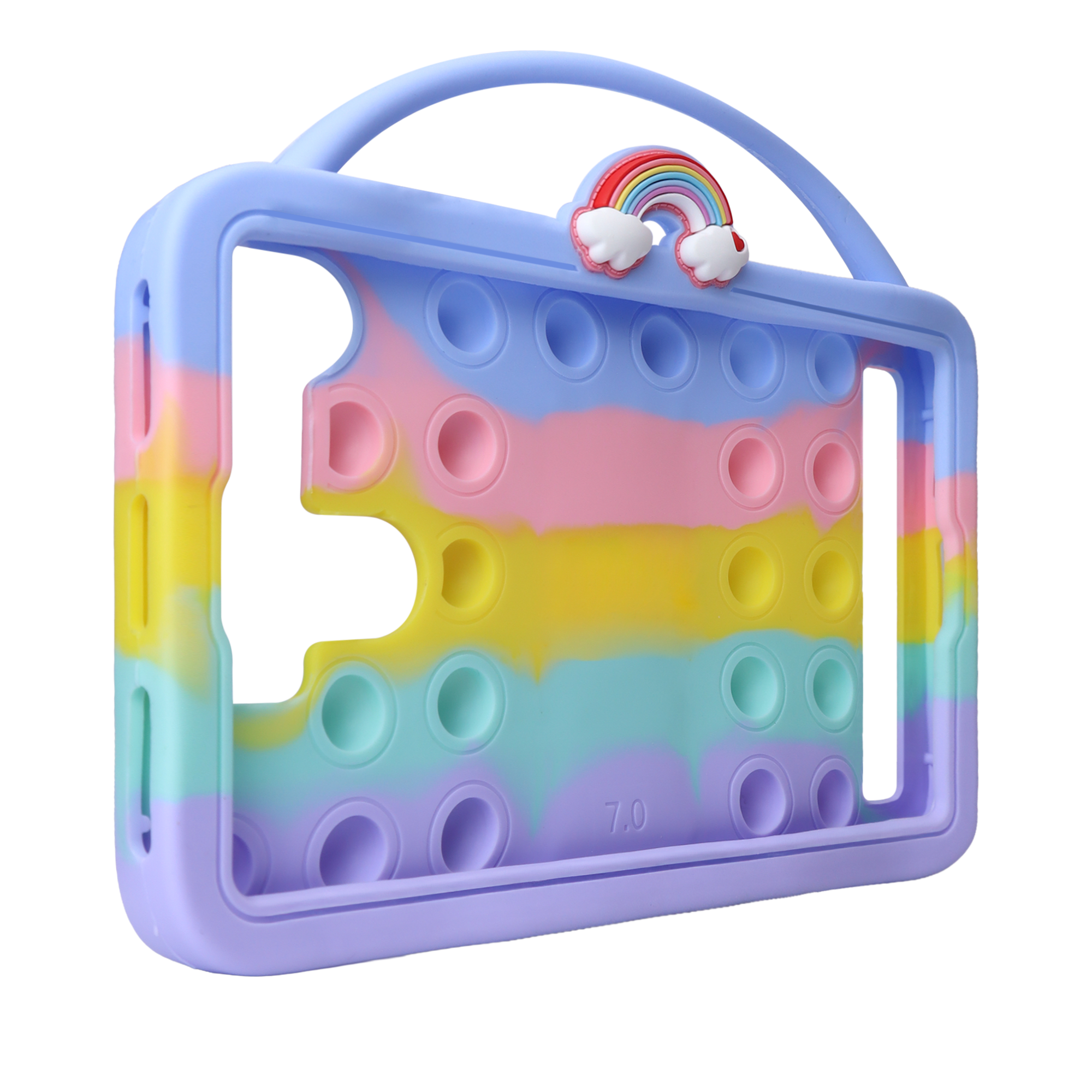 Case Arcoiris con Soporte - TPU CASE AIR3 PRO10.2 ARCOIRIS