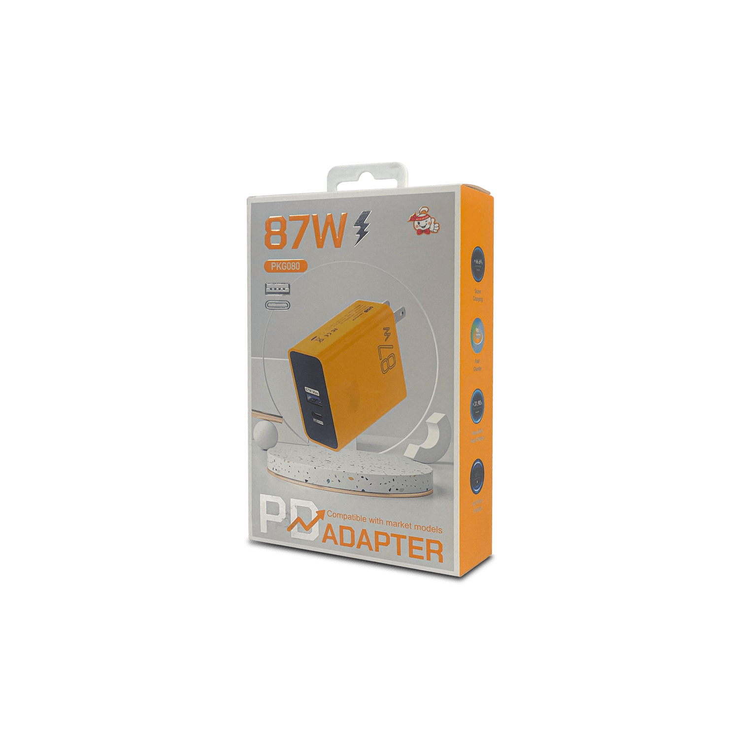 Cargador Cubo PKG080 87W - CARGADOR CUBO PKG080 87W WHITE