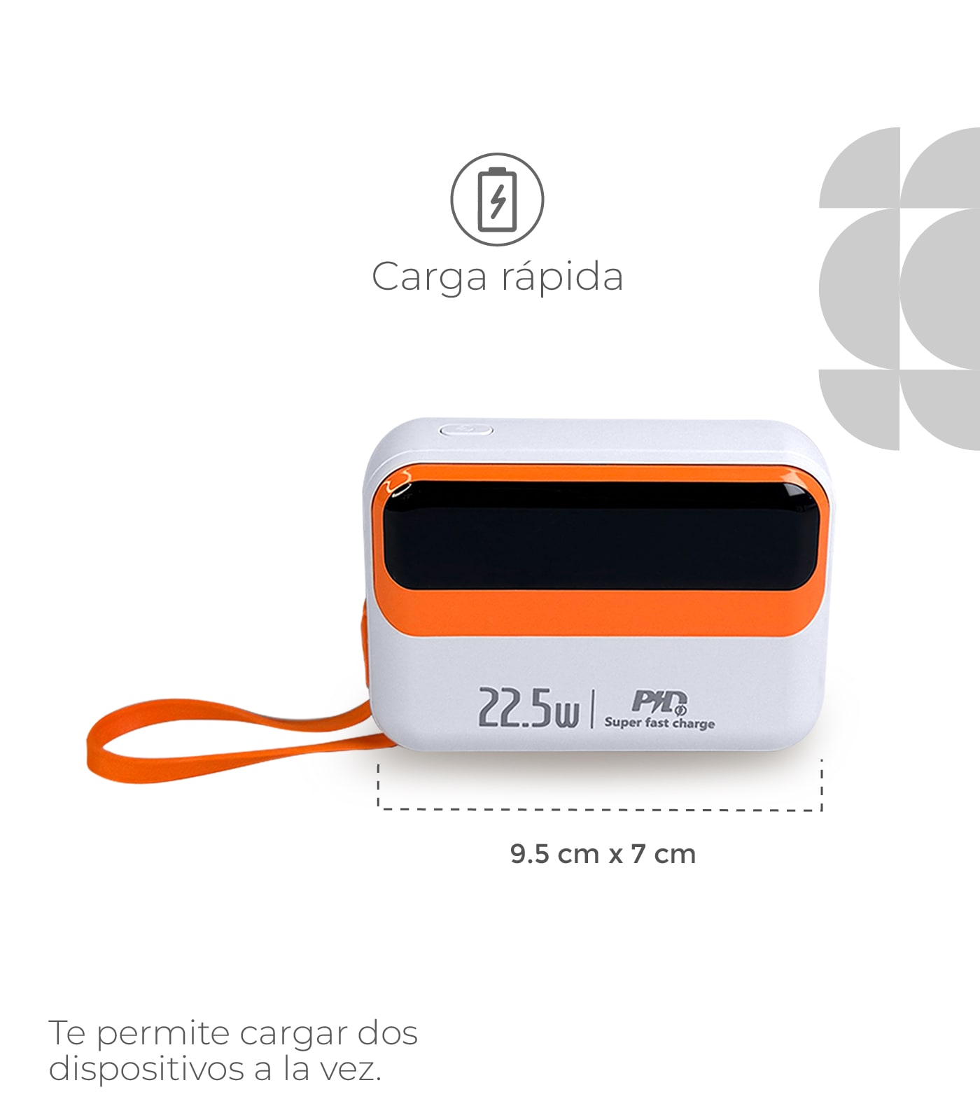 POWER BANK 10000MAH 22.5W PD 2OW BLACK