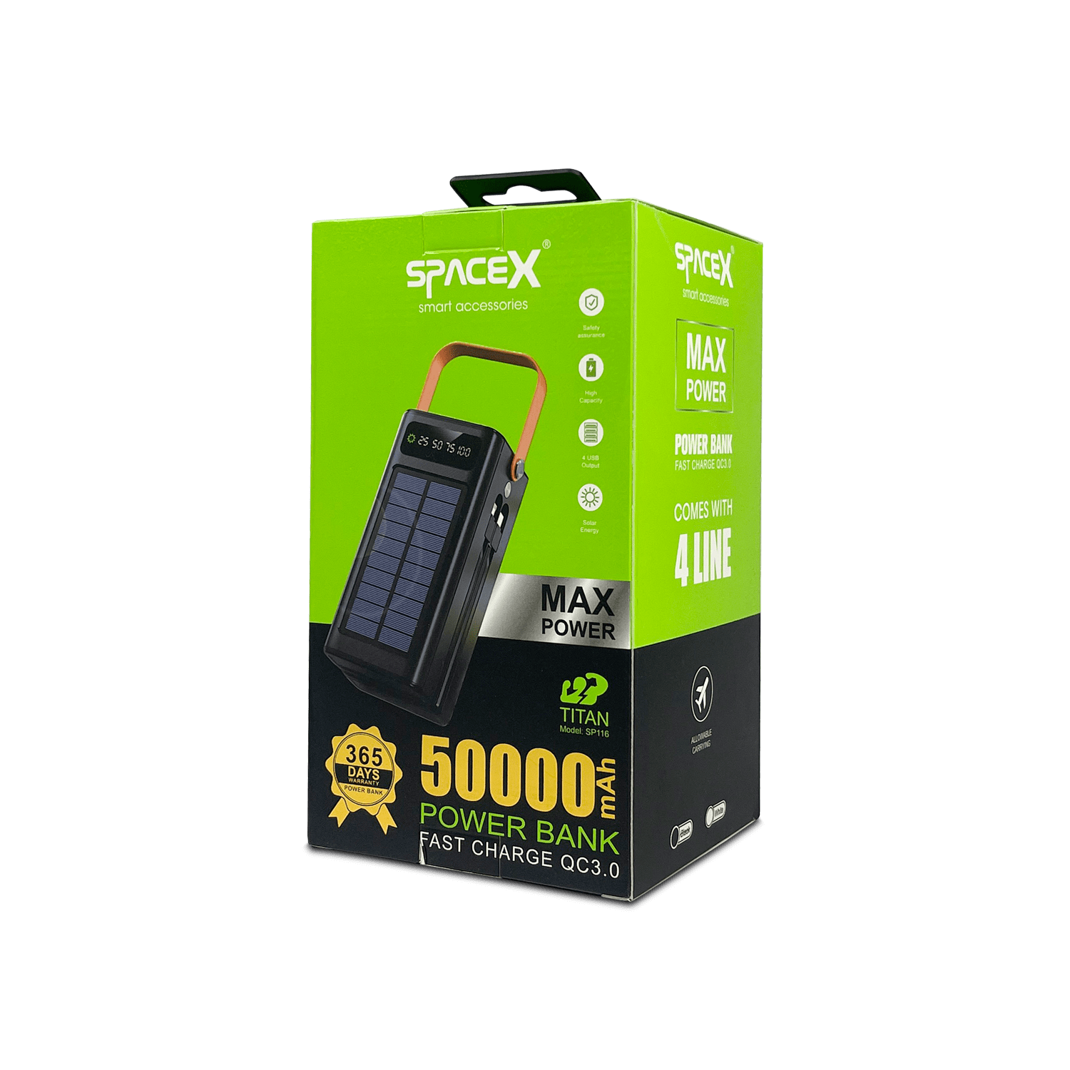 Power Bank 50.000 MAH QC3.0 - POWER BANK 50000 MAH QC3.0 BLACK