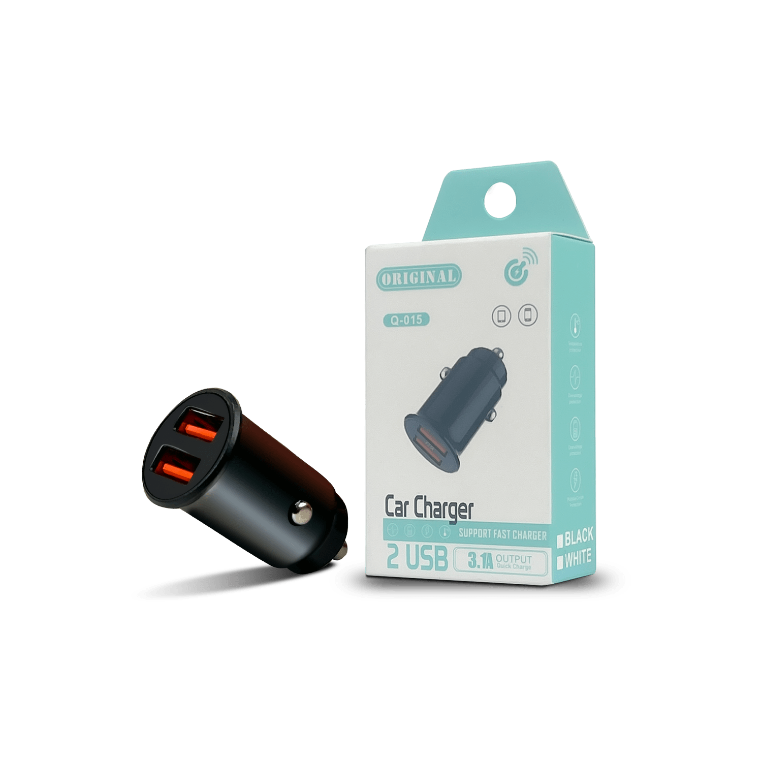 Cargador Carro Q-015 2USB 3.1A