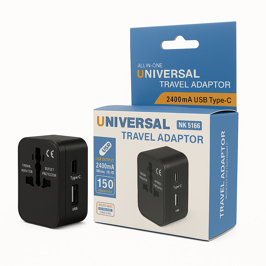 Adaptador Internacional 2400 MA USB Tipo C NK5166