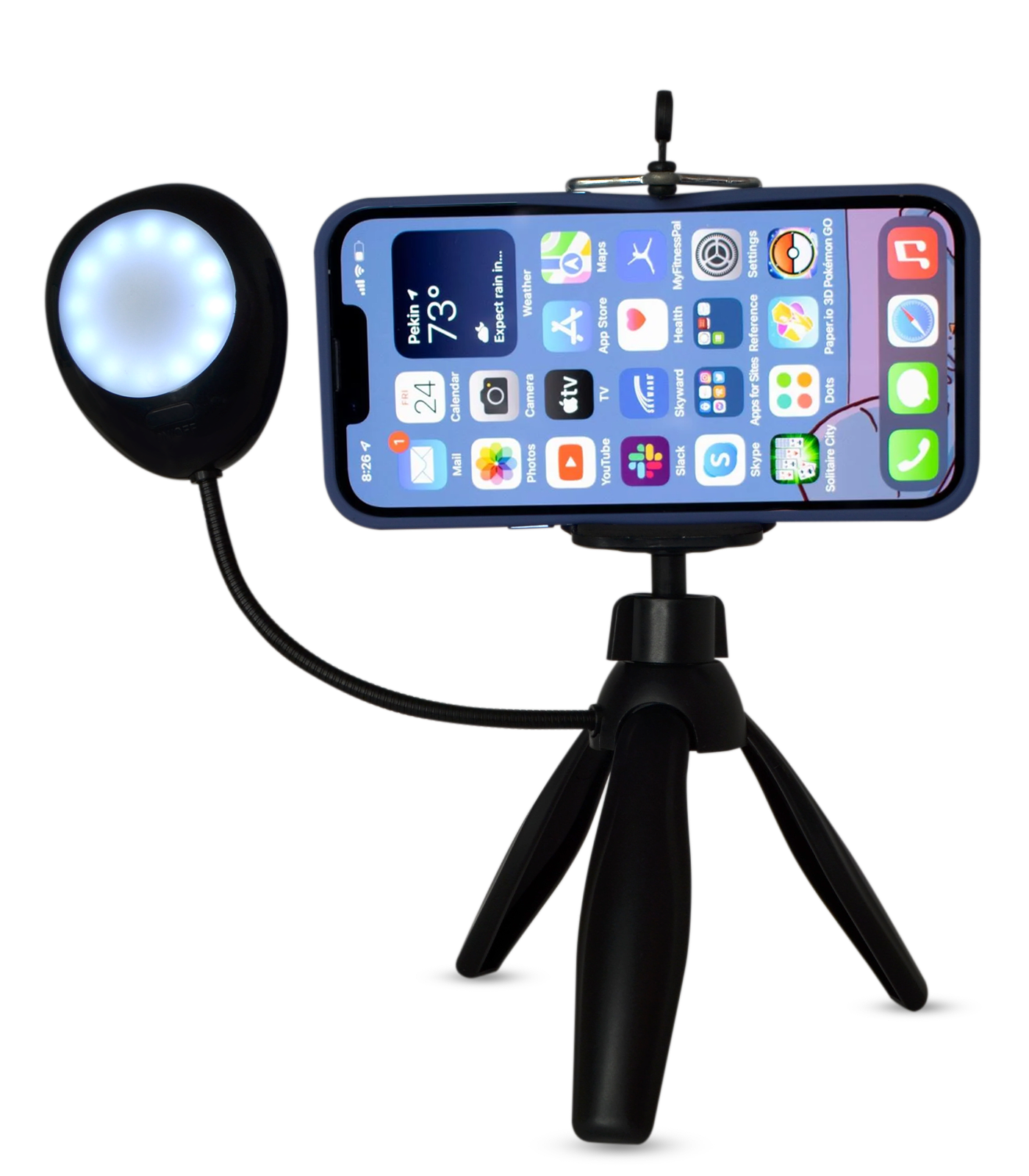 Trípode +Luz Mini - TRIPODE+LUZ MINI BLACK