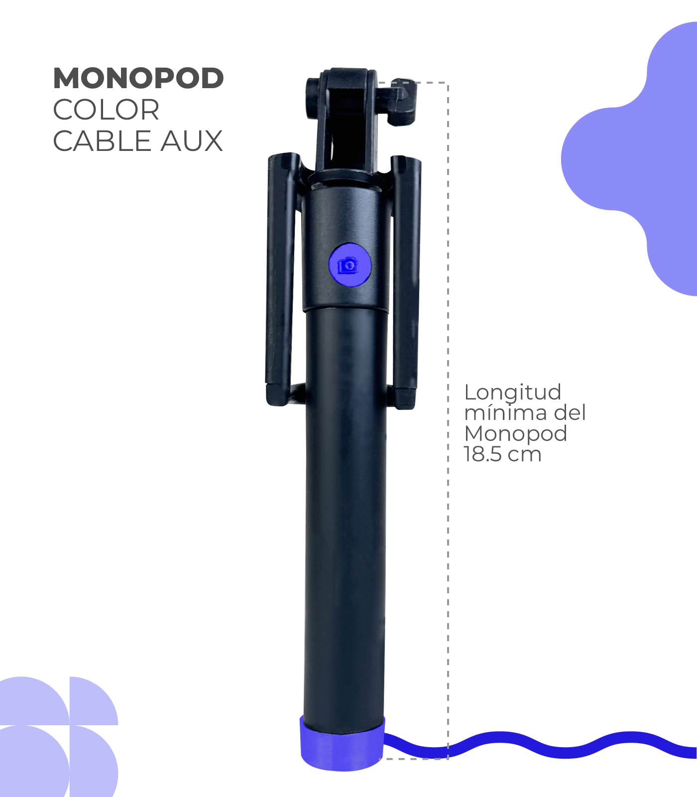 MONOPOD COLOR CABLE AUX