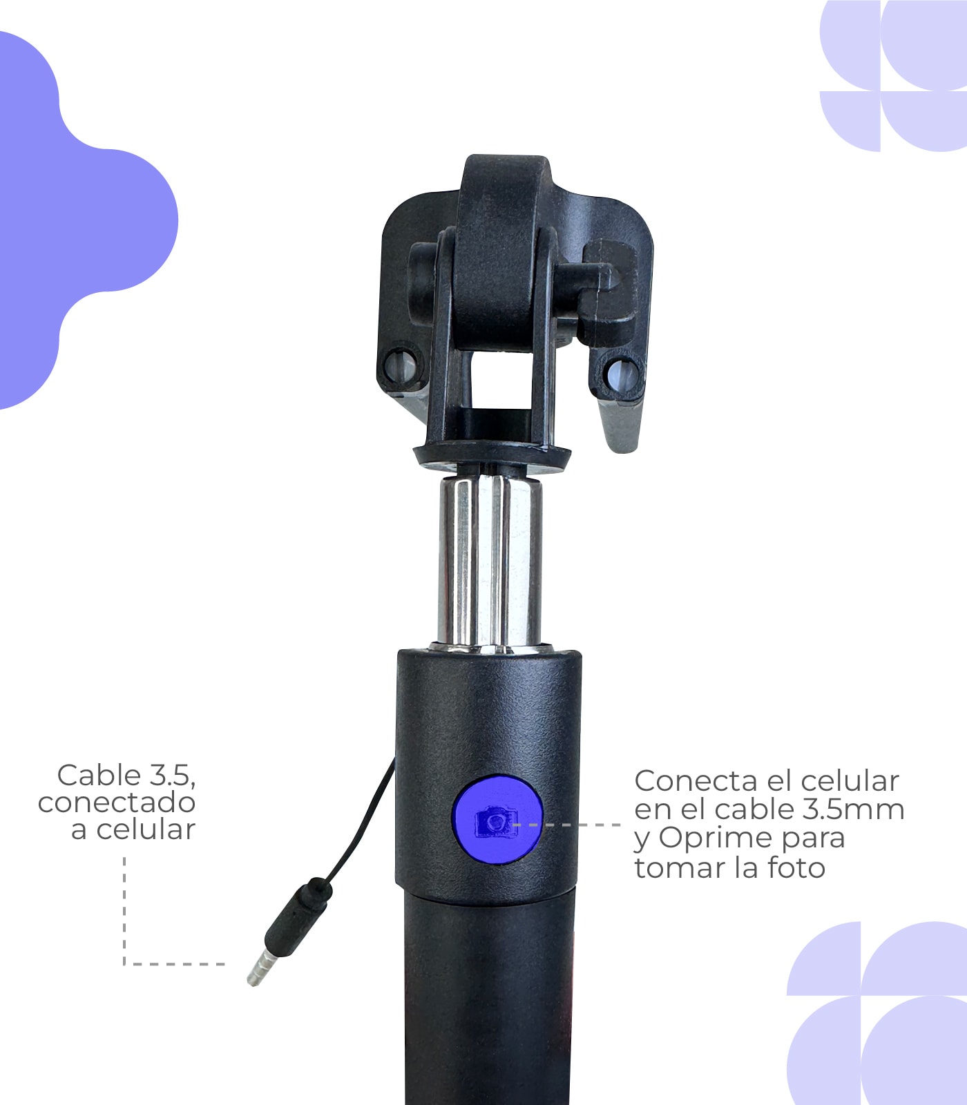 MONOPOD COLOR CABLE AUX