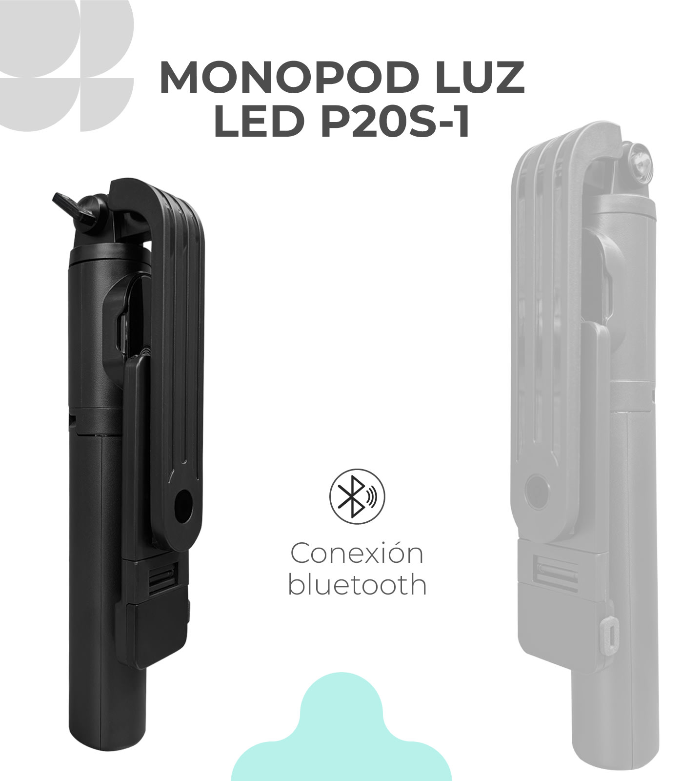 MONOPOD LUZ LED P20S-1