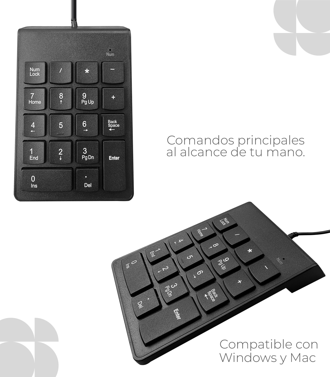 TECLADO NUMERICO - CABLE